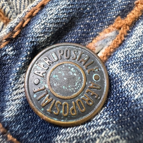 Aeropostale Women’s Skinny Jeans 32x30 – Distressed Ripped Blue Denim – Y2K Grun - Picture 6 of 11